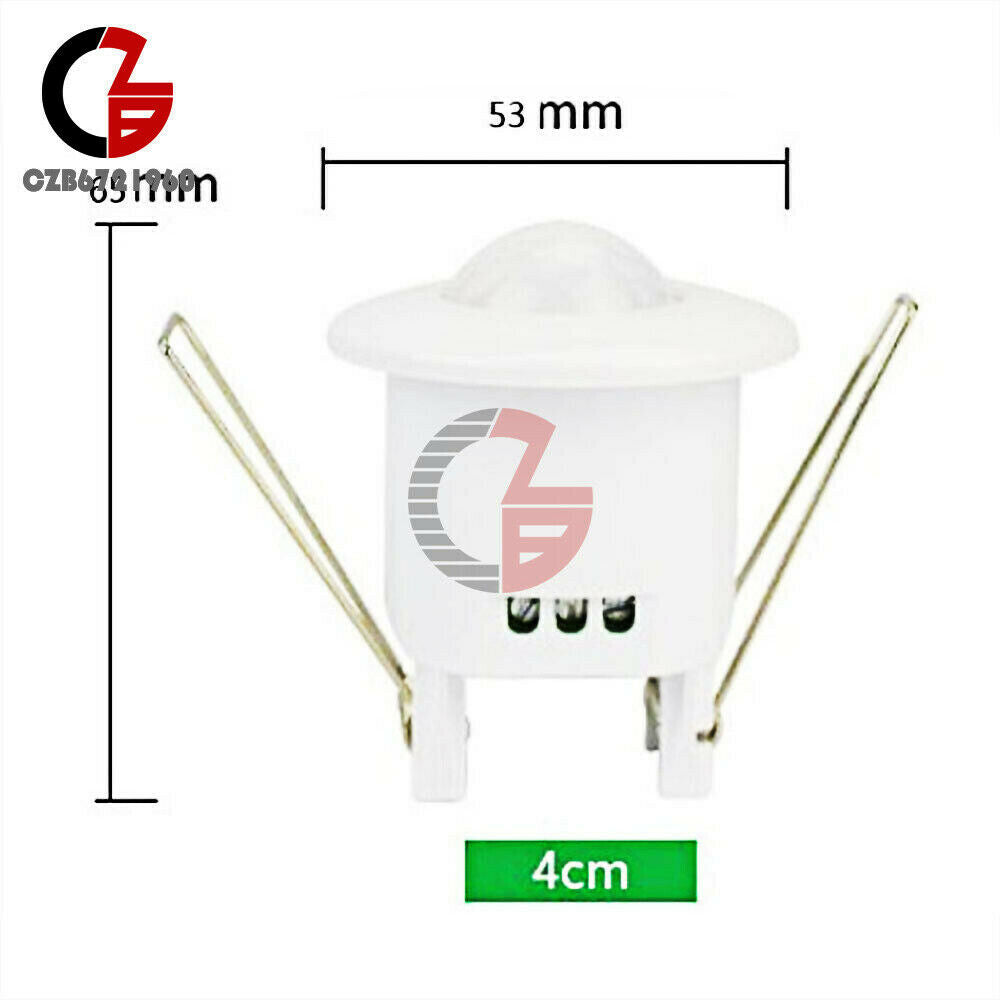 AC 240V 360° Embed PIR Motion Sensor Detector Infrared Home Light Control Switch