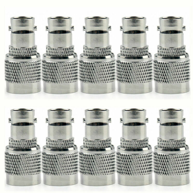 10Pcs Adapter BNC Female Jack To TNC Male Plug RF Connector Straight F/M   B5
