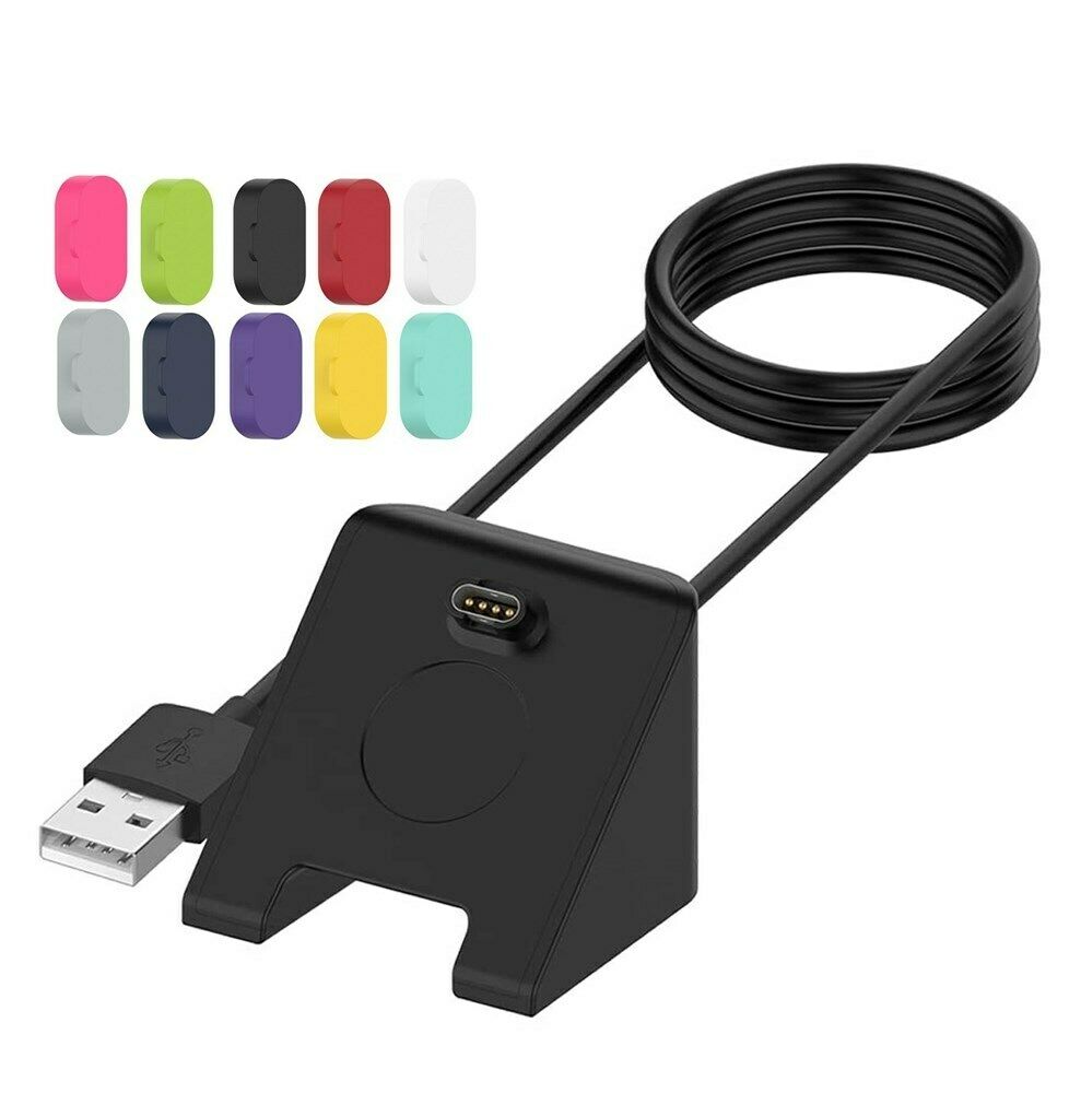 USB Charging Cradle Dock + Anti-dust Cap Fit Garmin Fenix 5 5S 5X Plus Watch B5