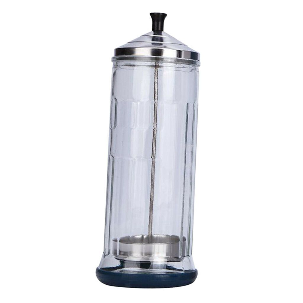 2pcs Disinfection Jar Container Sanitizing Germicide Jars for Barber Salon