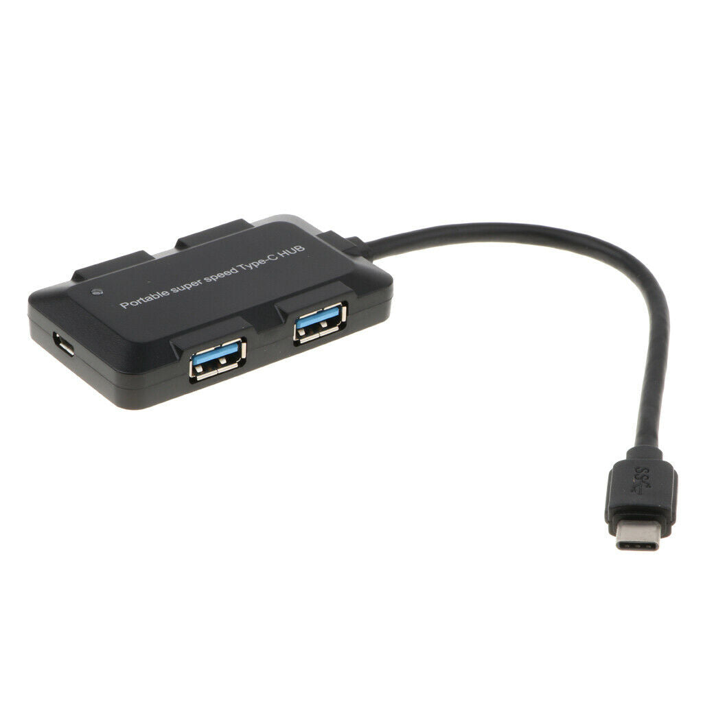 Type C 4 Ports USB 3.0 HUB OTG High Speed Adapter Data Charger for PC