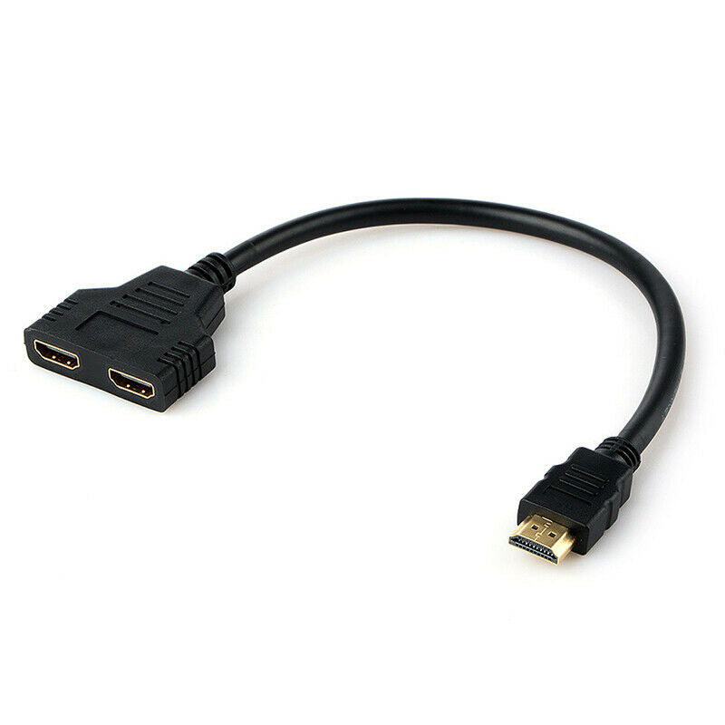 HDMI Splitter Cable Male to Dual HDMI 2 Female Y Splitter Adapter in HDMI.l8