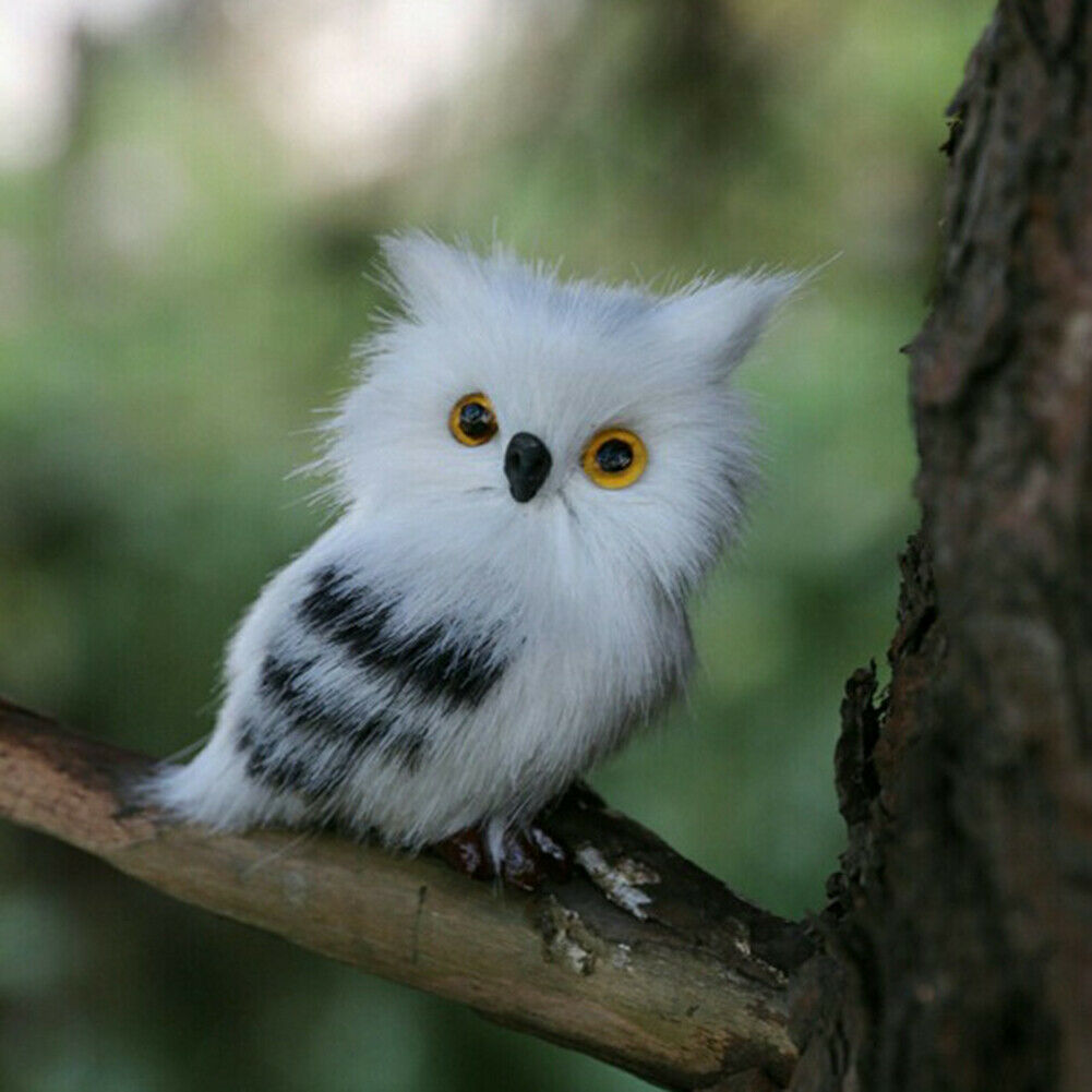 Owl Furry Christmas Ornaments Simulation Decor Christmas Family Child Gift  NEW