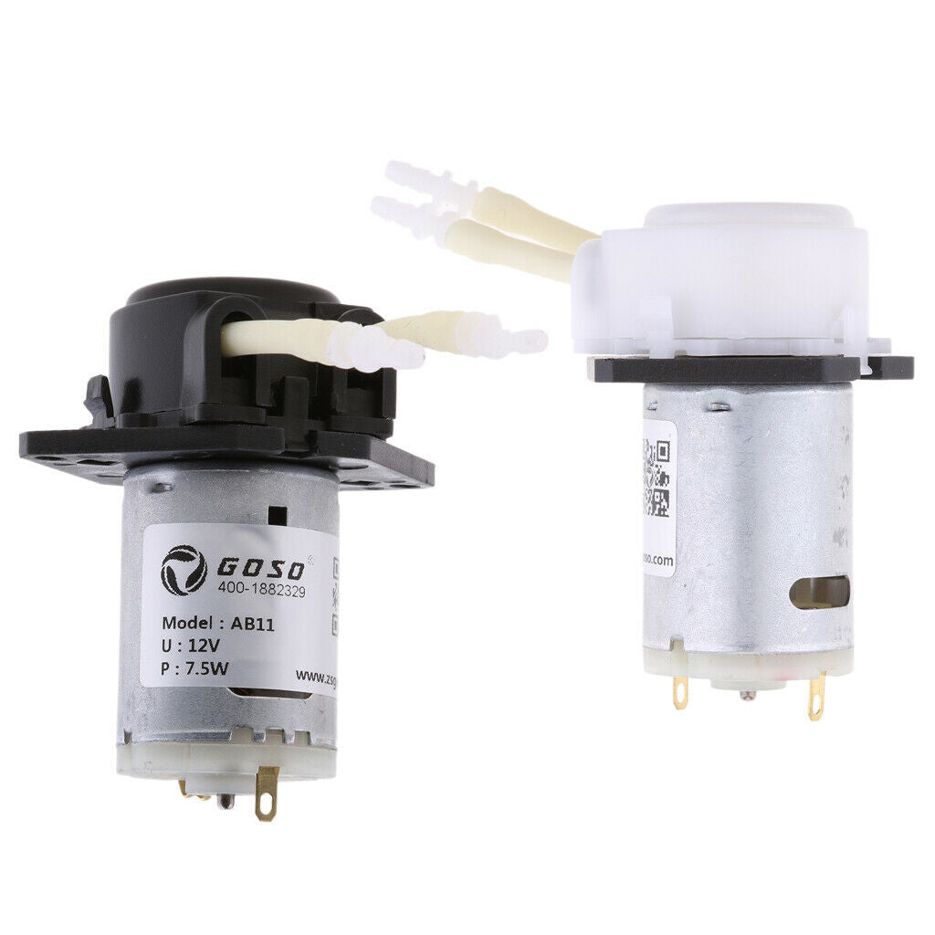 2Pcs Peristaltic Industrial Grade Self Priming Dosing Metering Pump Tubing