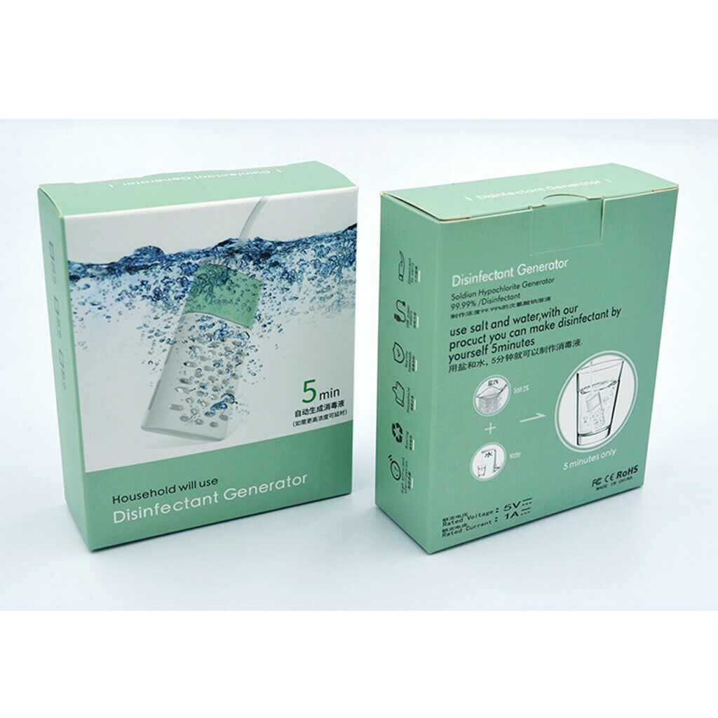 2Pcs DIY Hypochlorous Acid Water Generator Disinfection Detergent Machine