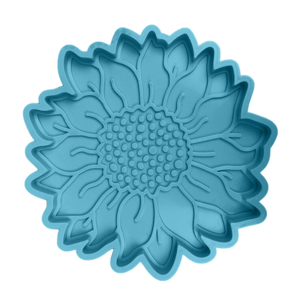 DIY Sun Flower Coaster Mould Silicone Mold Cup Pad Making Casting Tool