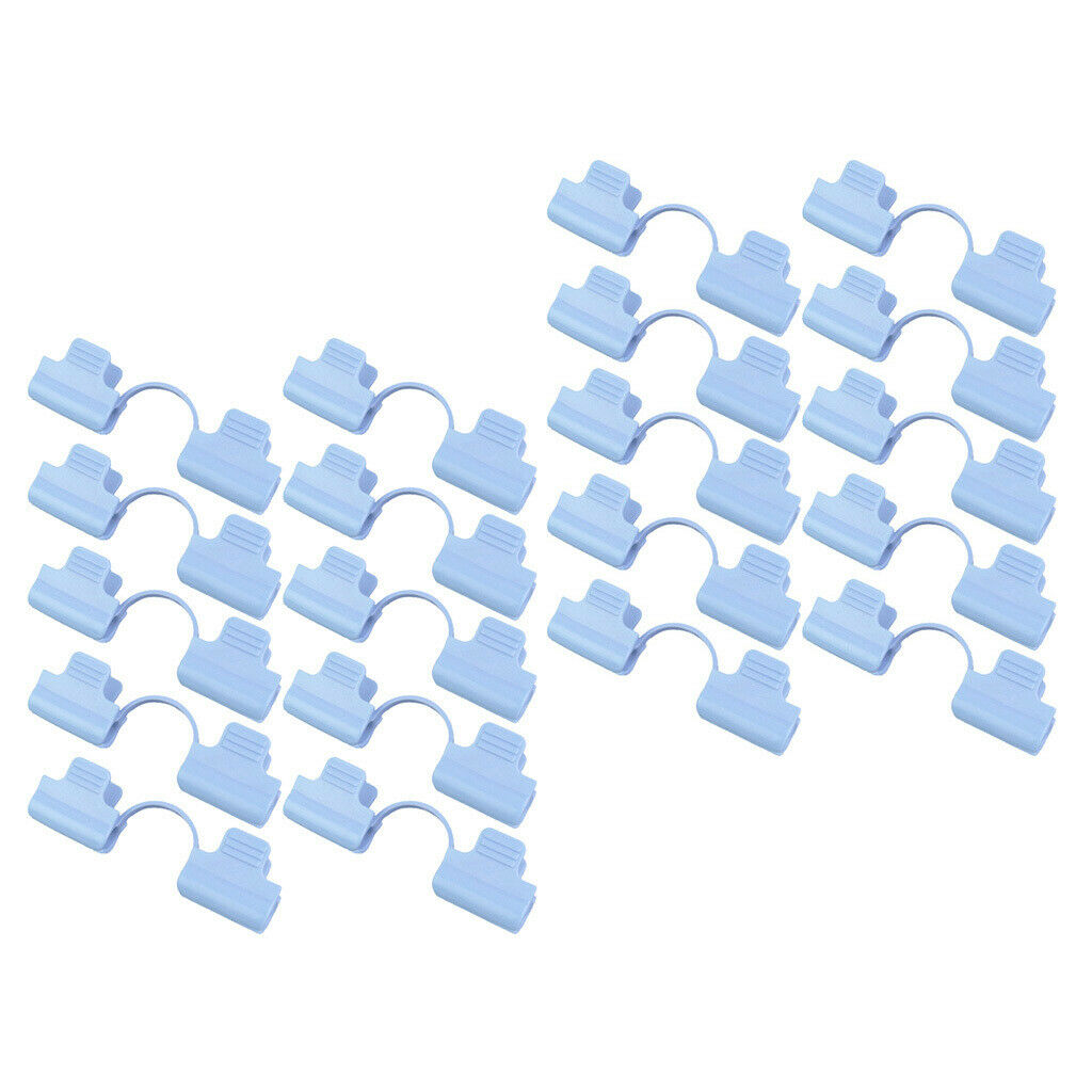 20Pcs Pipe Greenhouse Clamps Film Sunshade Net Fixing Clips Clamp 8mm Dia.