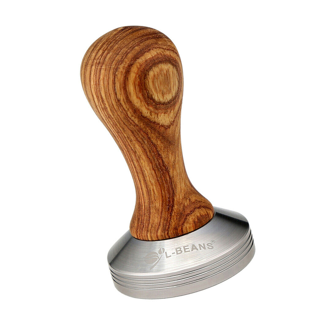 Coffee Tamper 58 Mm Espresso Beans Barista Calibrated Convex Tamper Tool