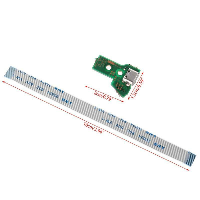 Replace USB Charging Port Board For JDS-040 PS4 Controller With 12Pin Flex Cable