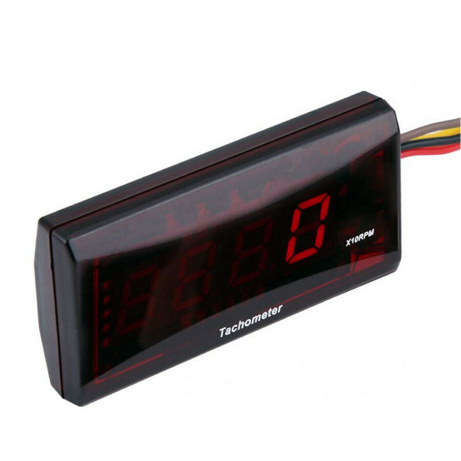 Universal Motorcycle Mini Tachometer RPM Meter LED Digital Display For Scooter