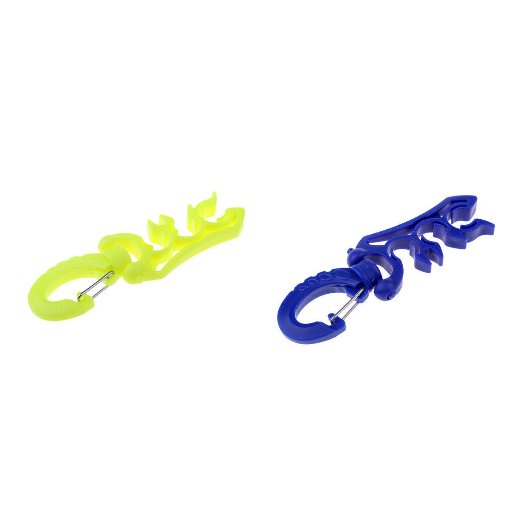 2Pcs SDiving Hose Holder, Outdoor Scuba Diving Double BCD Low Pressure Hose Clip