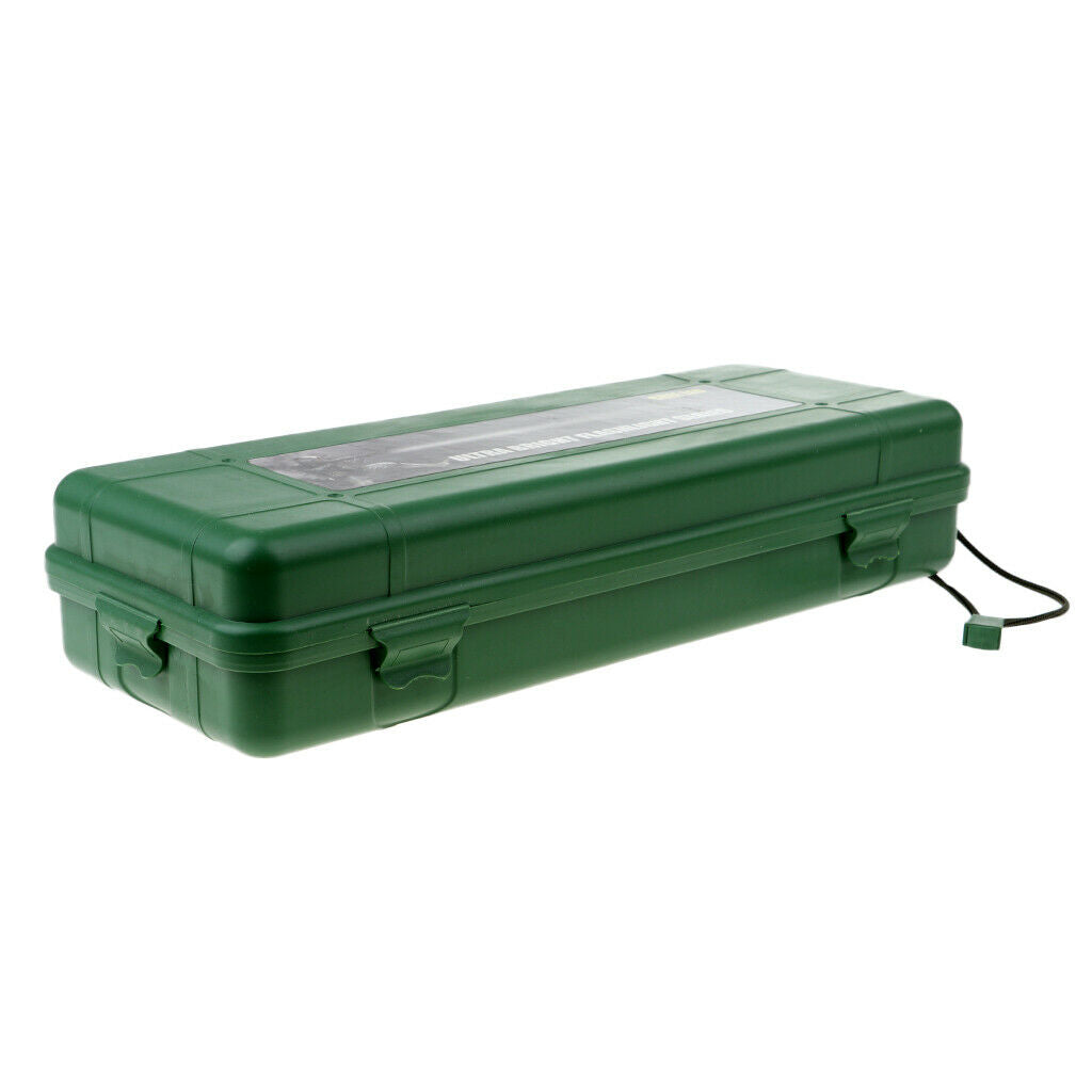 Airtight Survival Storage Case Flashlight Torch Carry Box Container XL Green