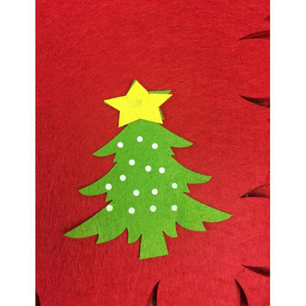 Christmas Table Placemat Tableware Mat Pad for Holiday Decor 46x31cm C