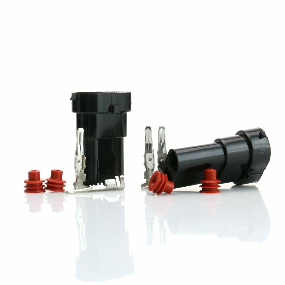 2pcs H8/H9/H11/880/881 Male HID Bulb Socket Xenon Halogen Headlight Adapter Plug