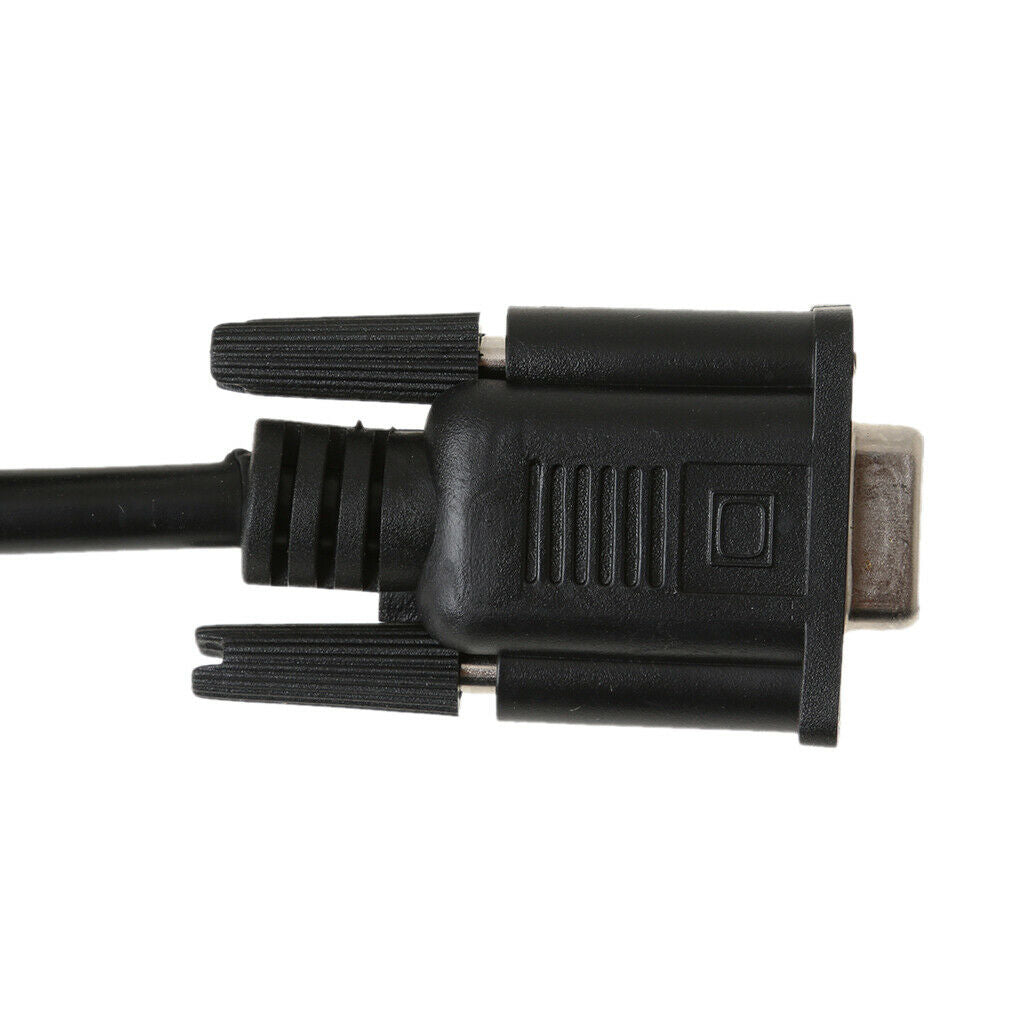 Diagnostic Tools OBD2 16  to DB9 Adapter Cable High Quality Black