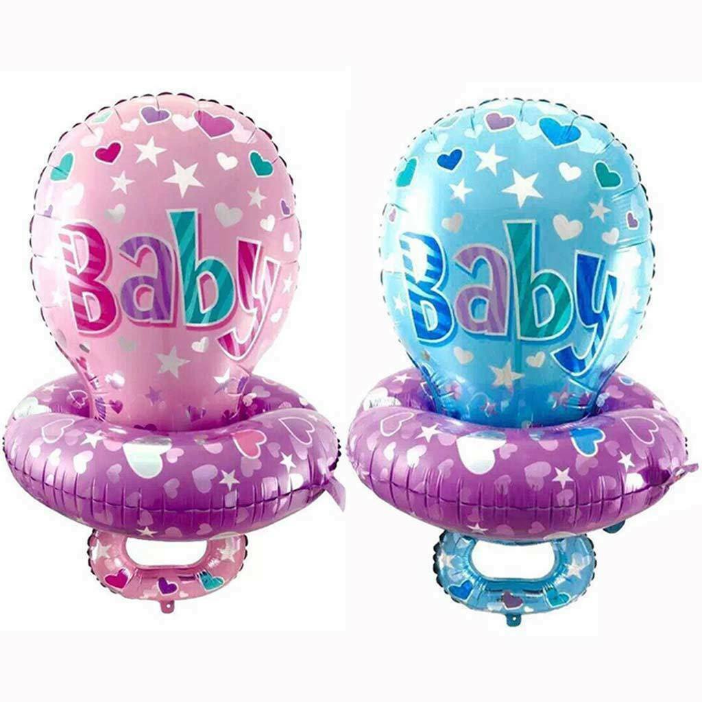 Baby Pacifier Foil Balloons Baby Shower Christening Gender Reveal Decor Pink