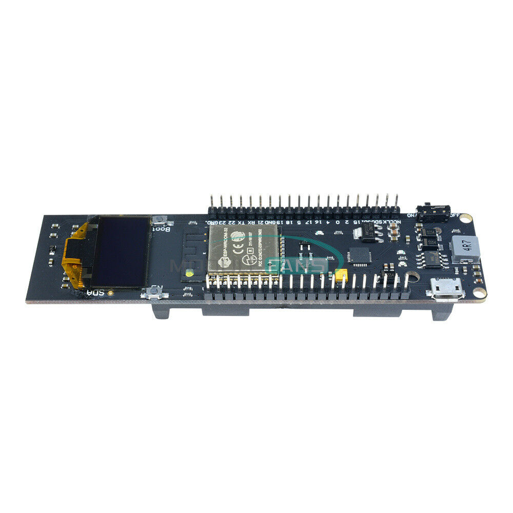 White ESP32 WiFi Bluetooth 0.96 inch OLED 18650 Battery Development CP2102 Board