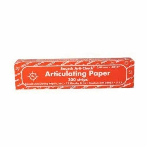 Bausch Arti-Check Articulating Paper – Straight, Box with Booklets, 200 Strips