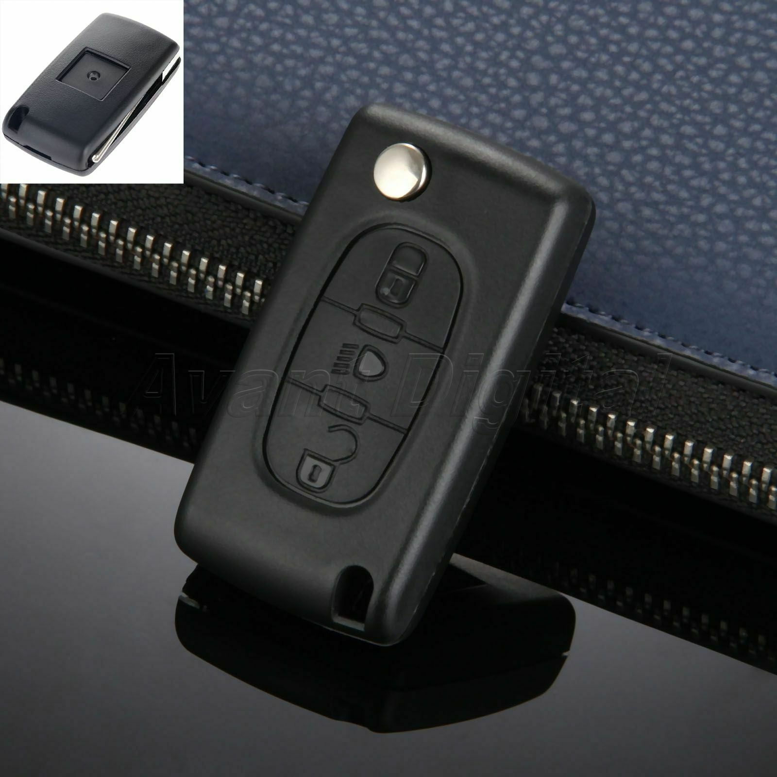 High Quality Car Remote 3 Button Key Shell Fob Case for Citroen C4 Picasso C5 C6