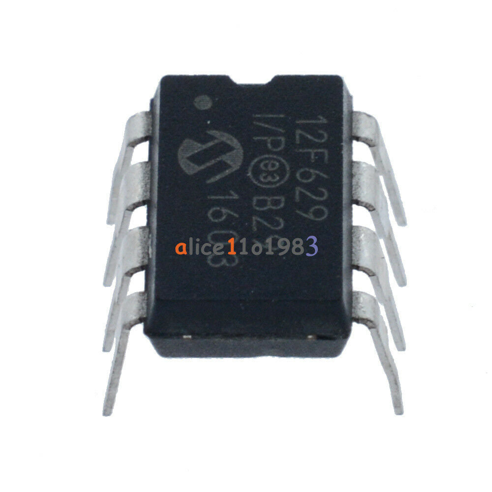 10Pcs MCU IC MICROCHIP DIP-8 PIC12F629-I/P 12F629-I/P 12F629 NEW