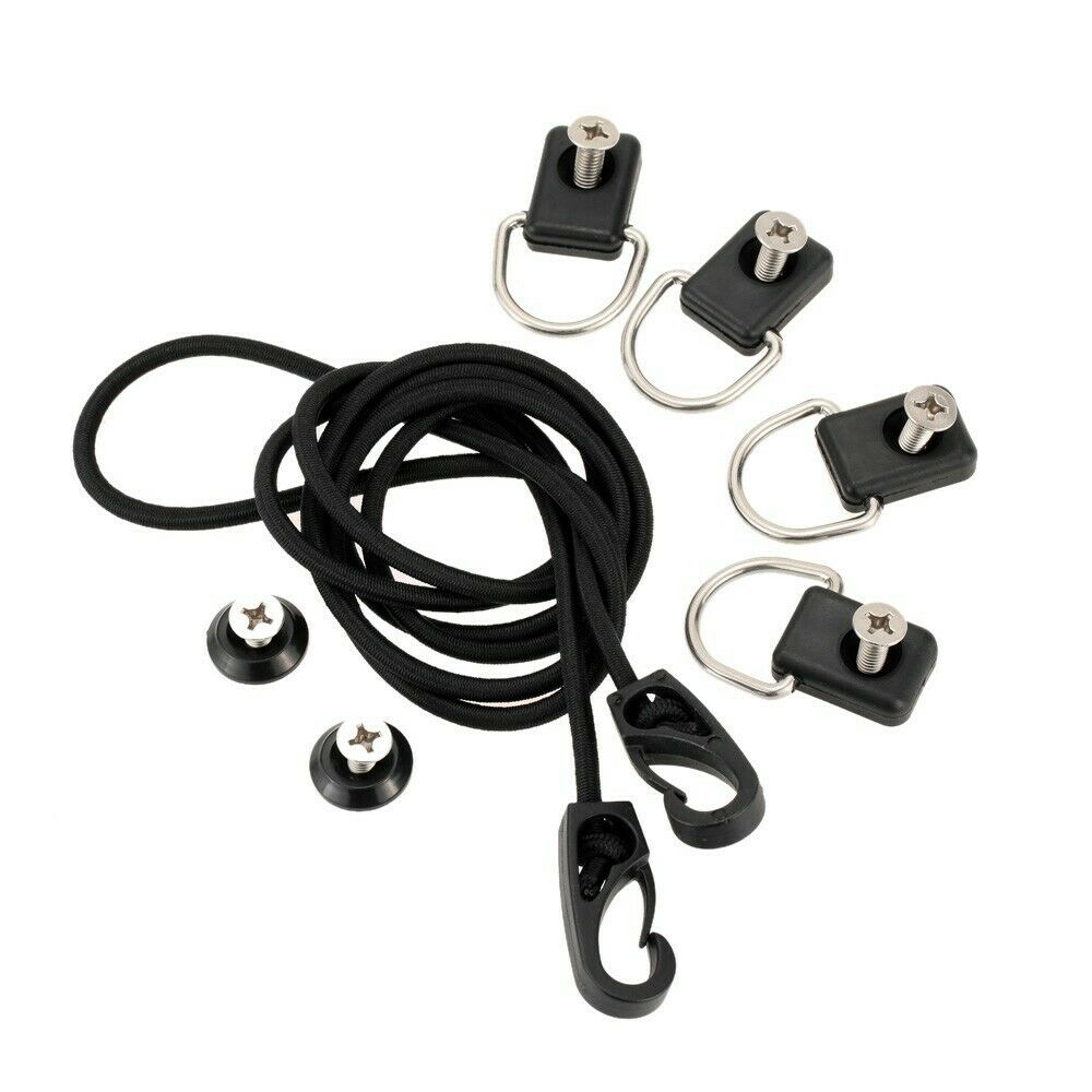 Portable Canoe Kayak D Ring Outfitting Fishing Rigging Bungee Kit Accessory