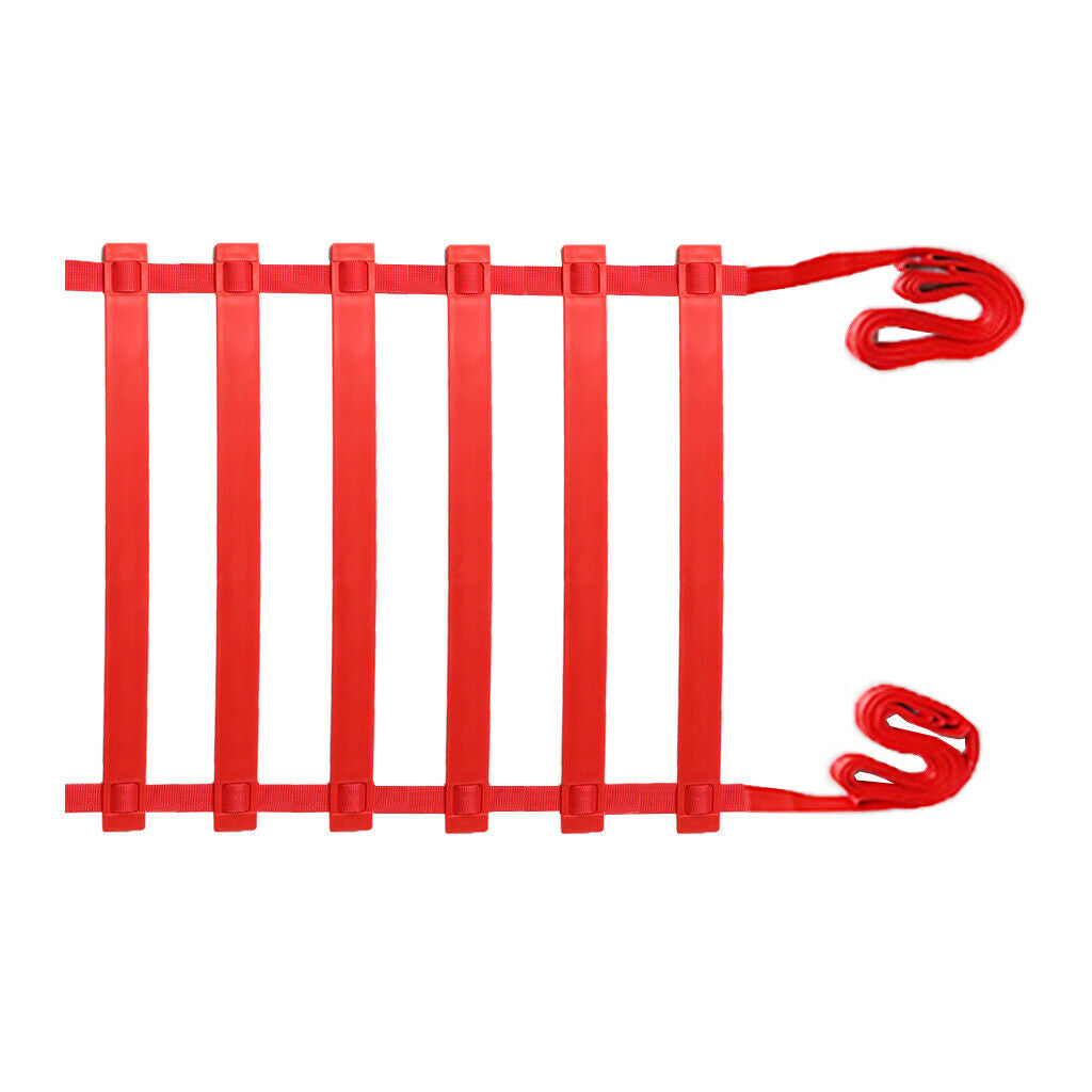 Agility Ladder Speed Training Equipment Non-Slip Flat Rung Red