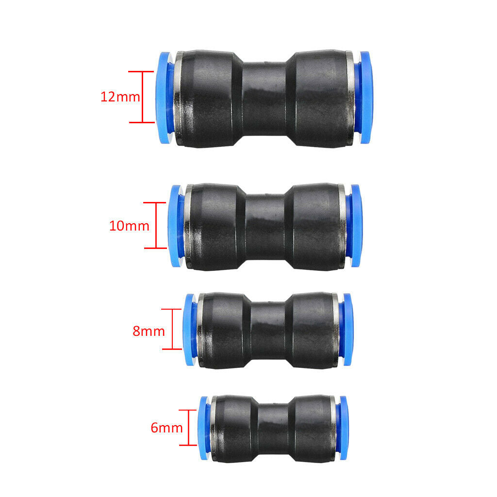 10pcs Pneumatic Fittings Kit (6mm dia) - Quick Fittings Hose Coupler For Air,