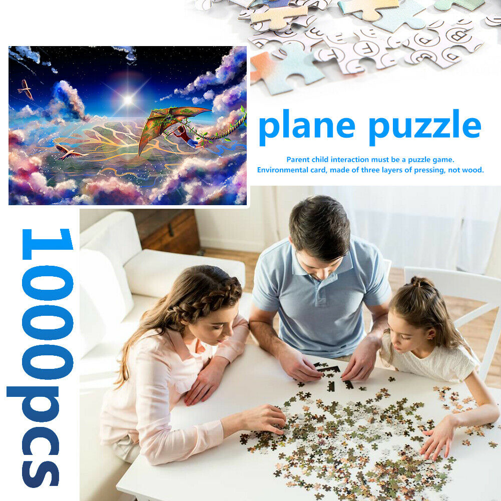 1000pcs DIY Flying Kite Boy Jigsaw Children Adults Puzzle Room Decoration  @