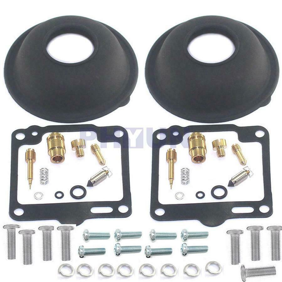 2 Sets For Yamaha XV750 Virago 750 Carburetor Repair kit Plunger Diaphragm kit