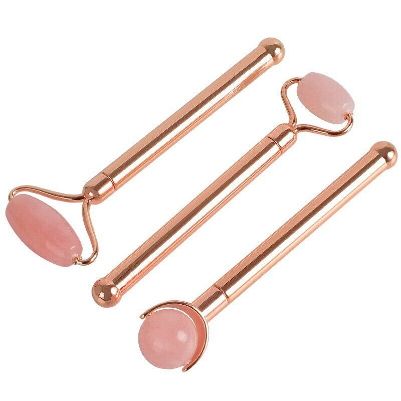Jade Roller for 3 in 1 Face Roller Massager Quartz Roller Massager Skin TighQ7I2