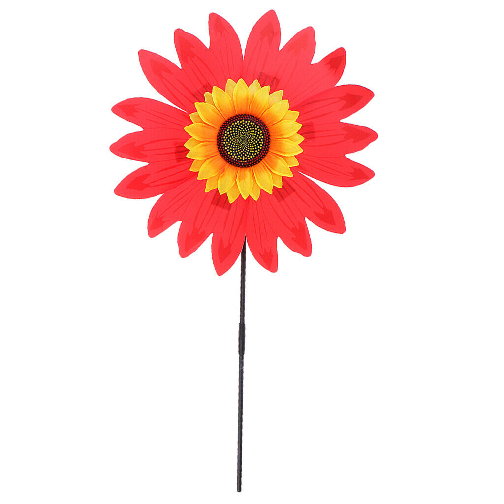 2pcs Creative Outdoor Windmill Spinners Outside Garden Ornament for Kids