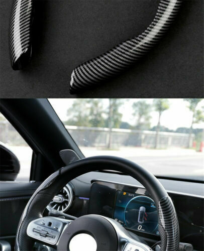 Universal Carbon Fiber Style Steering Wheel Booster Cover Non-Slip Accessories