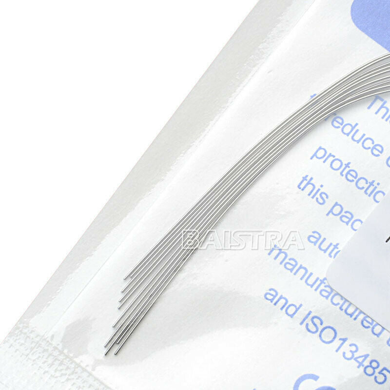 100X Orthodontic Dental Super Elastic Niti Round Nature Arch Wires 016 Upper