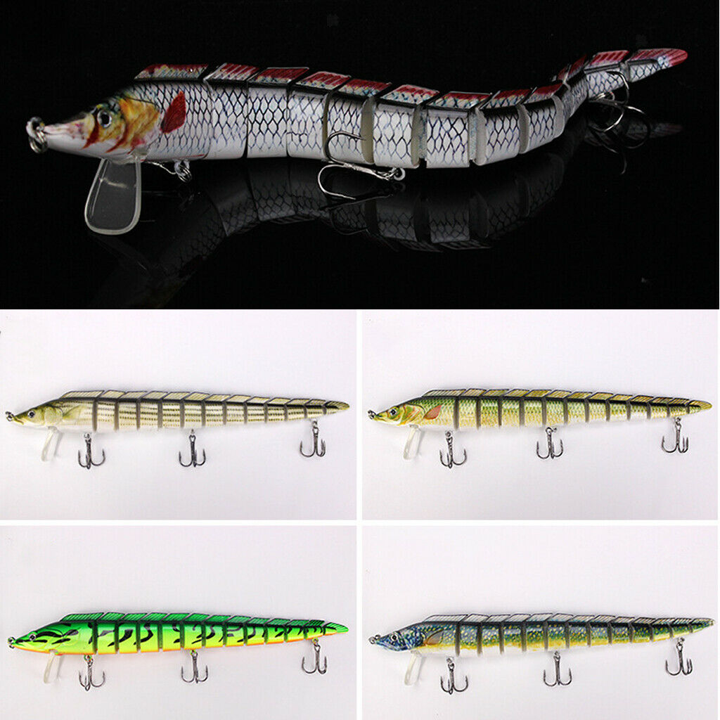 23cm Bass Fishing Bait Swimbait Lure Life-like Multi-jointed Fishing Lure 01