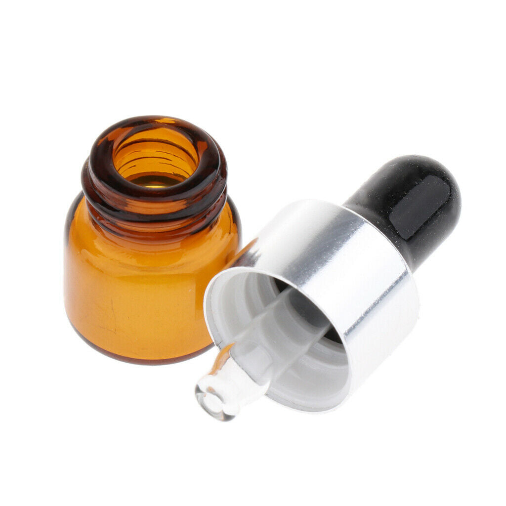 20pcs Essential Oils Mini Empty Glass Dropper Bottle for Essential Oils 1ML