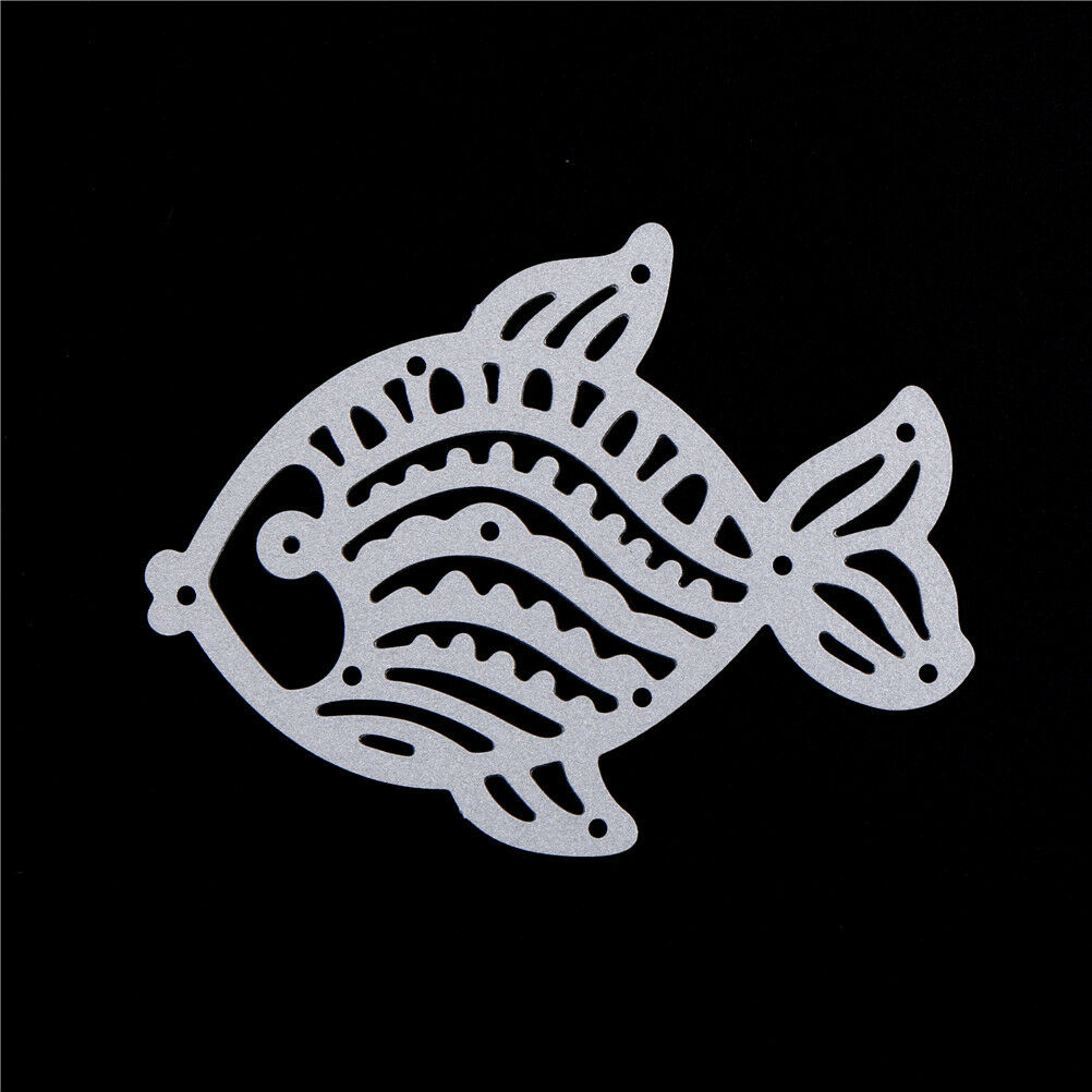1x Cute Fish Metal Cutting Dies Stencils For Scrapbooking DIY Album Cards .l8