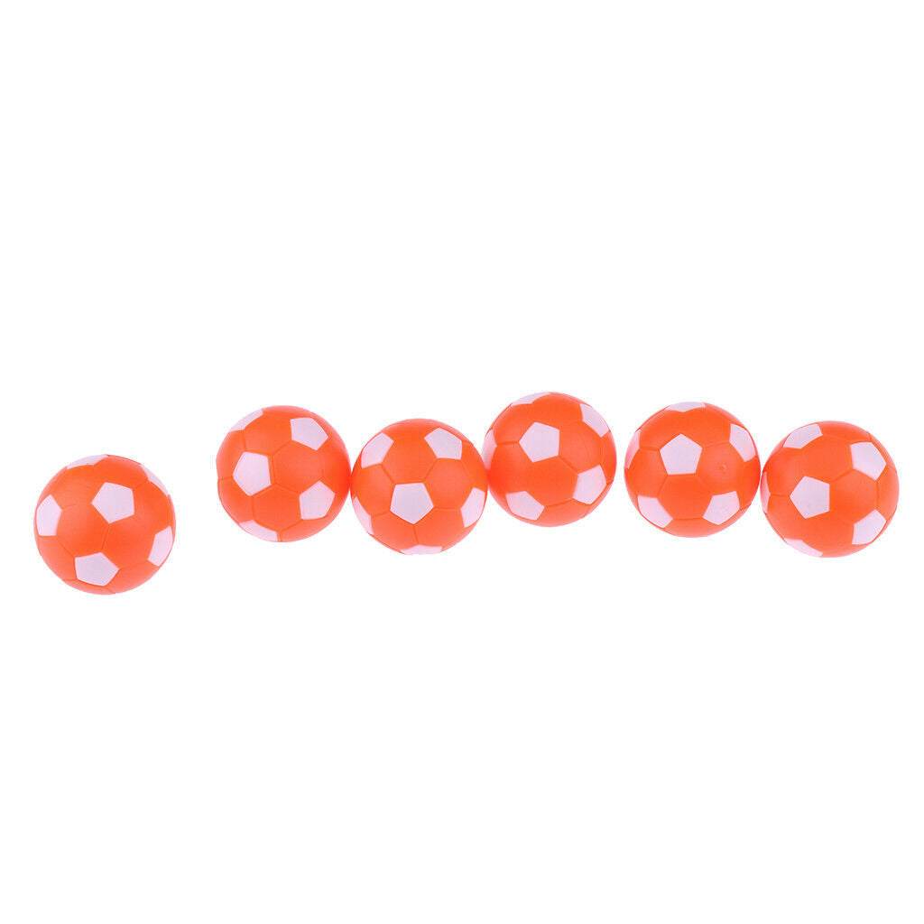 6Pcs Soccer Table Foosball Ball 36mm Plastic Replacement Fooseball Game.Fun.Set