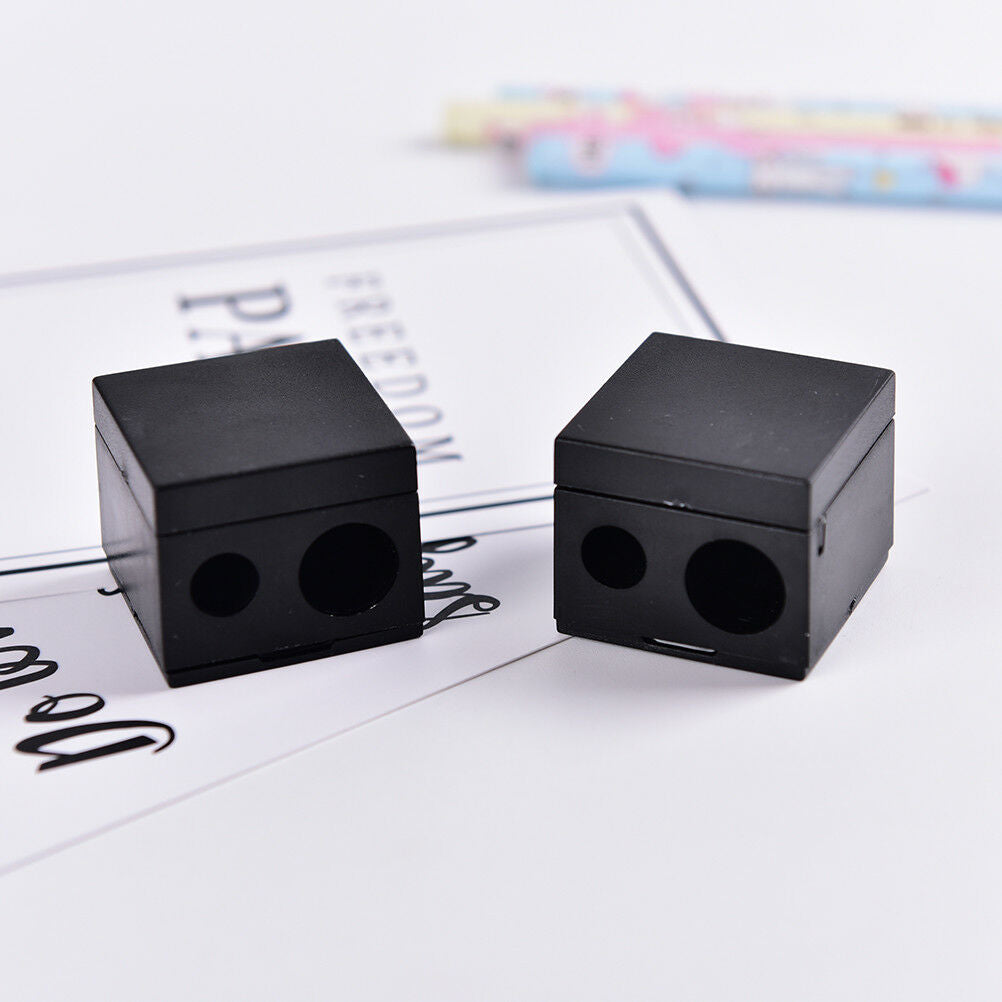 New Precision Cosmetic Pencil 2 Holes Sharpener for Eyebrow Lip Liner Eyel.l8