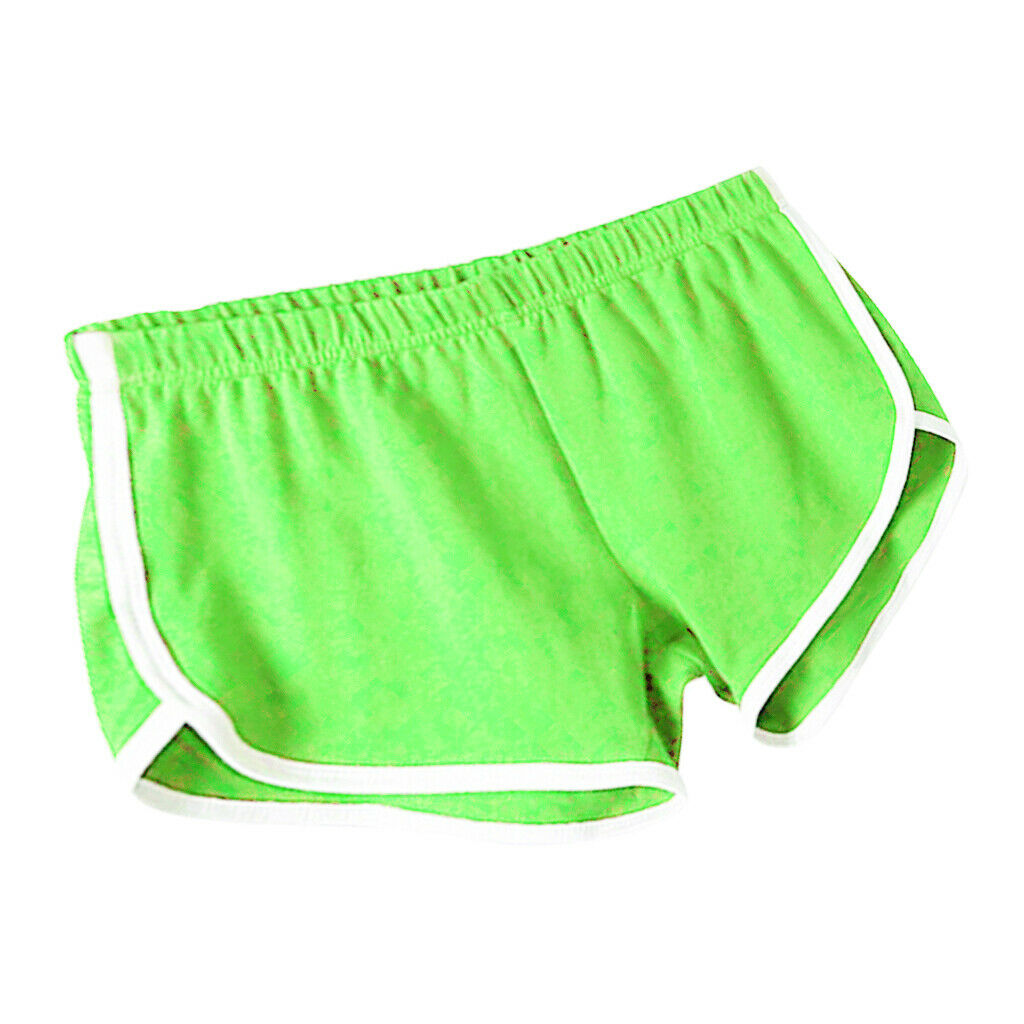 Womens Athletic Yoga Running Workout Shorts Sports Pants XL Green