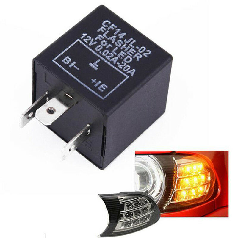 3-Pin CF14 JL-02 EP35 Car LED Flasher Relay Fix Turn Signal Hyper Flash 12.l8