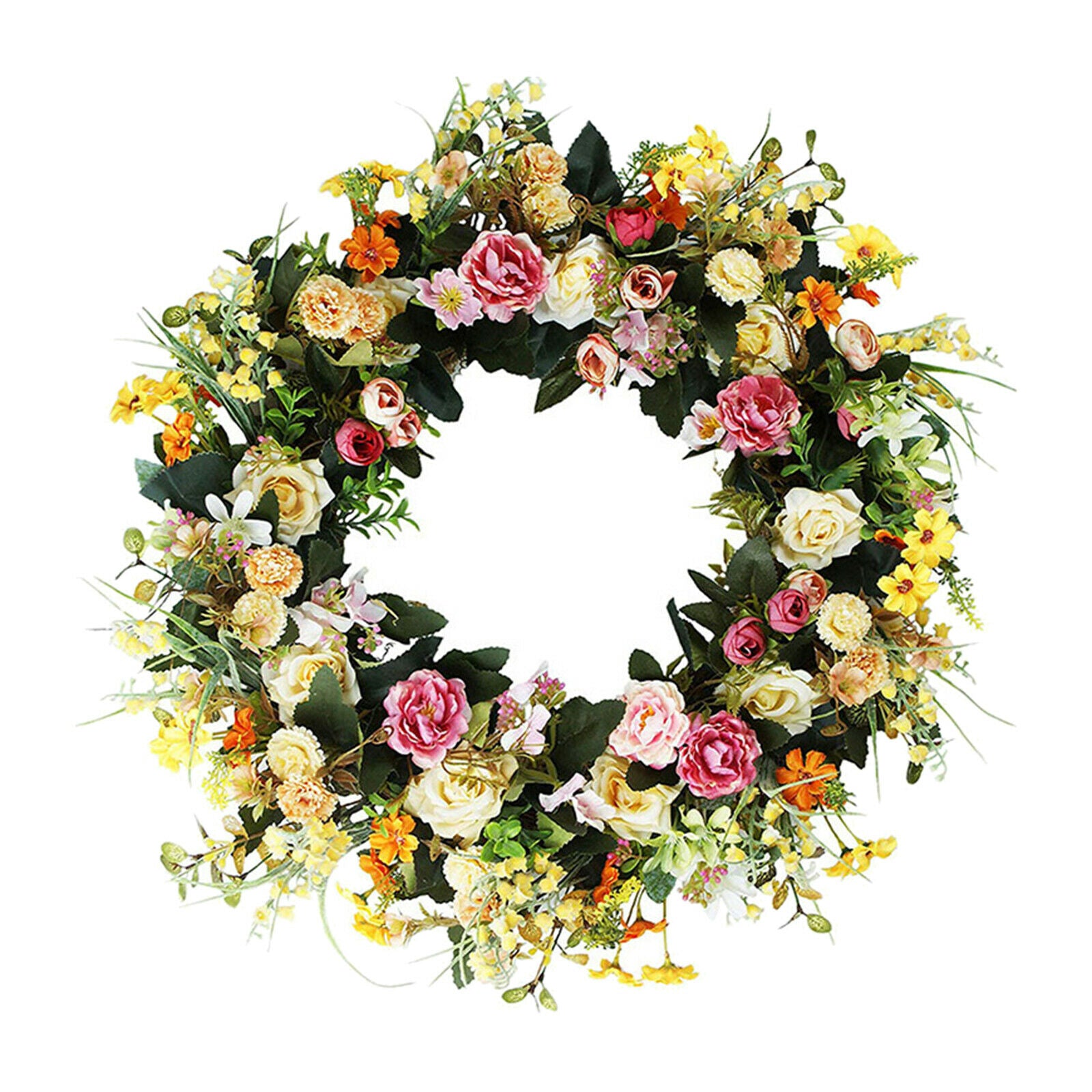 18inch Front Door Wreath Round Garland Home Decor Window Wall Party Decor
