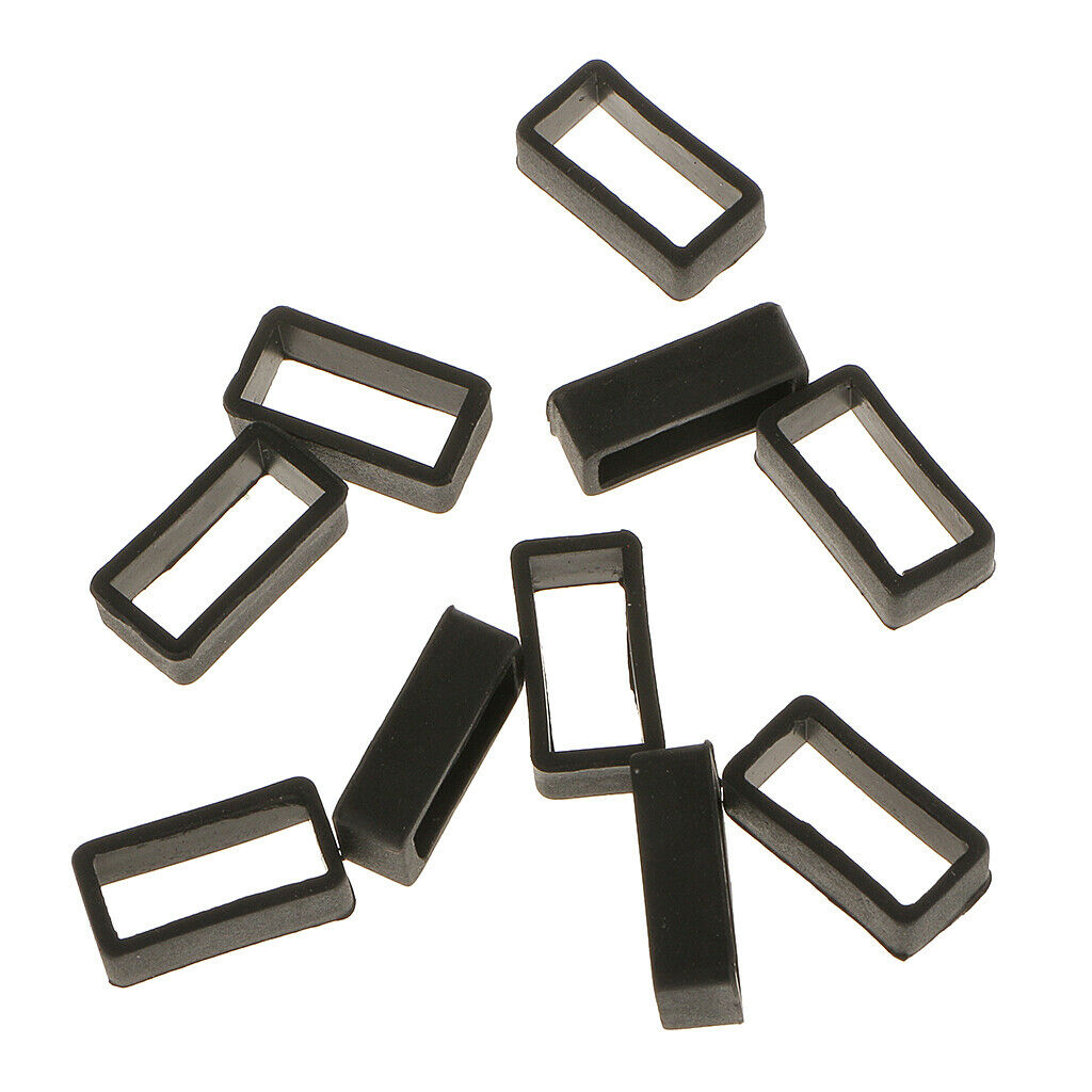 40 Pieces Silicone Watch Band Holder Keeper Locker Rings 18/20/22/24mm