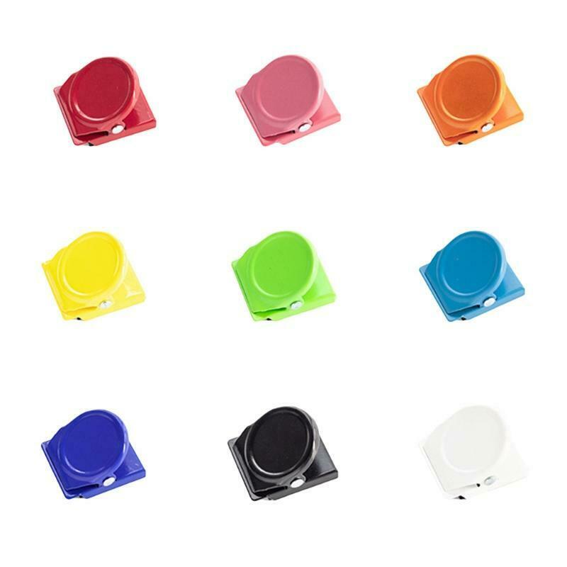 Colorful Magnetic Memo Note Paper Clamp Randomly Color Ideal for Classroom Home