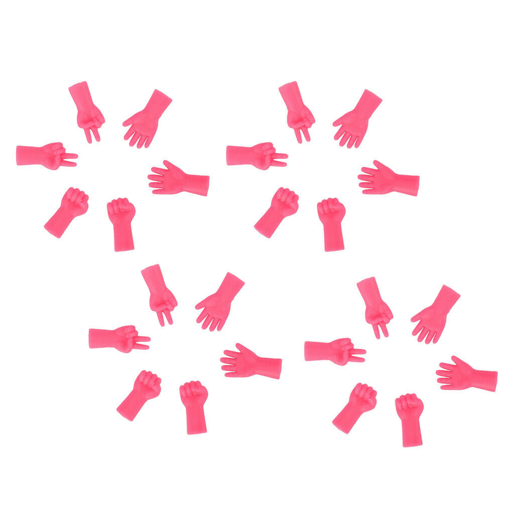 24pcs Creative Rubber Point Stoppers Rock-Scissor-Paper Knitting Supplies