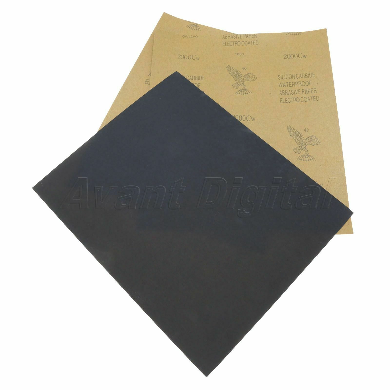 3pcs P2000 Grit Wet Dry Abrasive Paper Waterproof Polishing Sandpaper Sheets