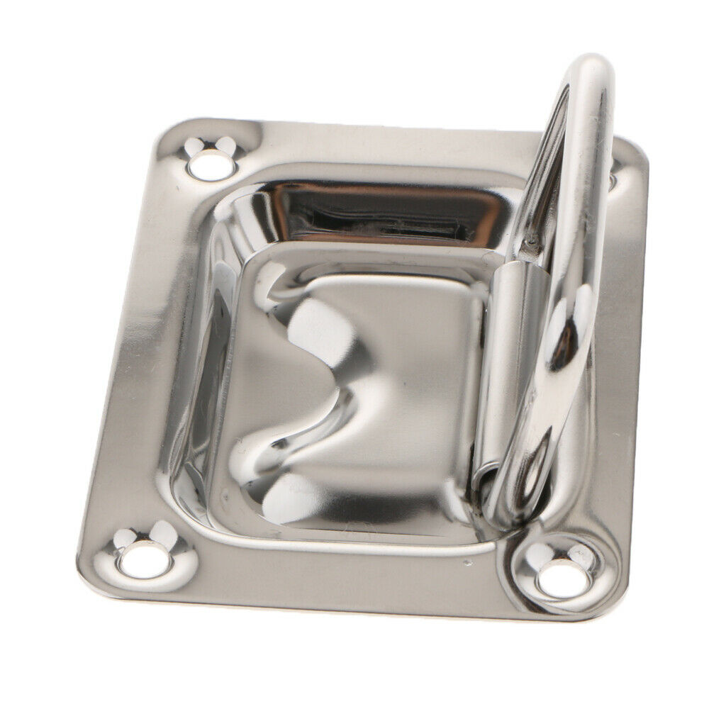 Rectangular Recessed Hatch Stainless Steel, Pull Handle Flush Lift Ring Slam