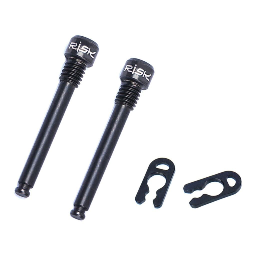 2pcs Bicycle M4 Bolt Threaded Hydraulic Disc Brake Plug Fixed Bolts Black