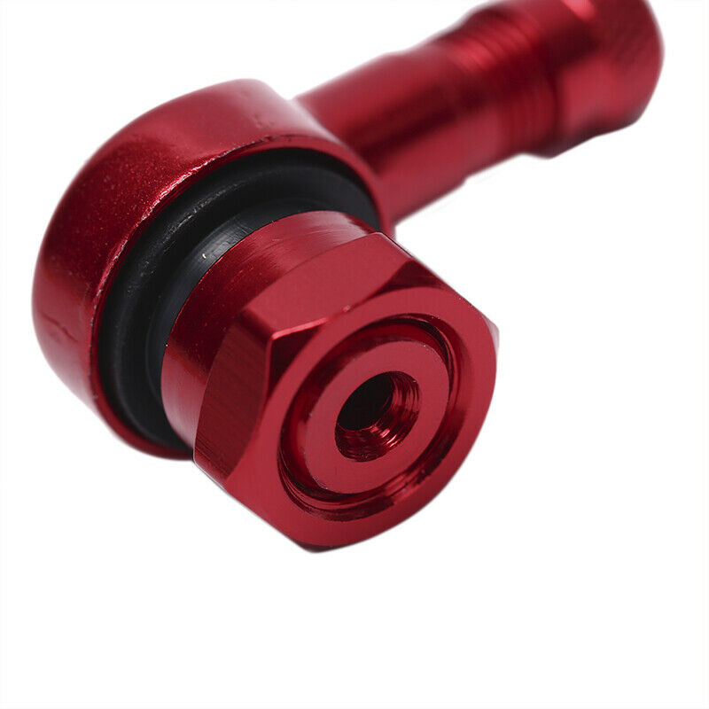 2x CNC Motorcycle 90 Degree Angle Wheel Tire Tubeless Valve Stem Aluminum.l8