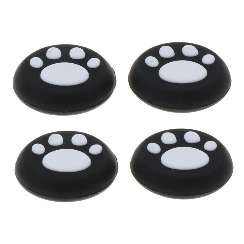 4 Pack White Cat Claws Shape Stick Caps Cover Game Accs for PSV1000 2000