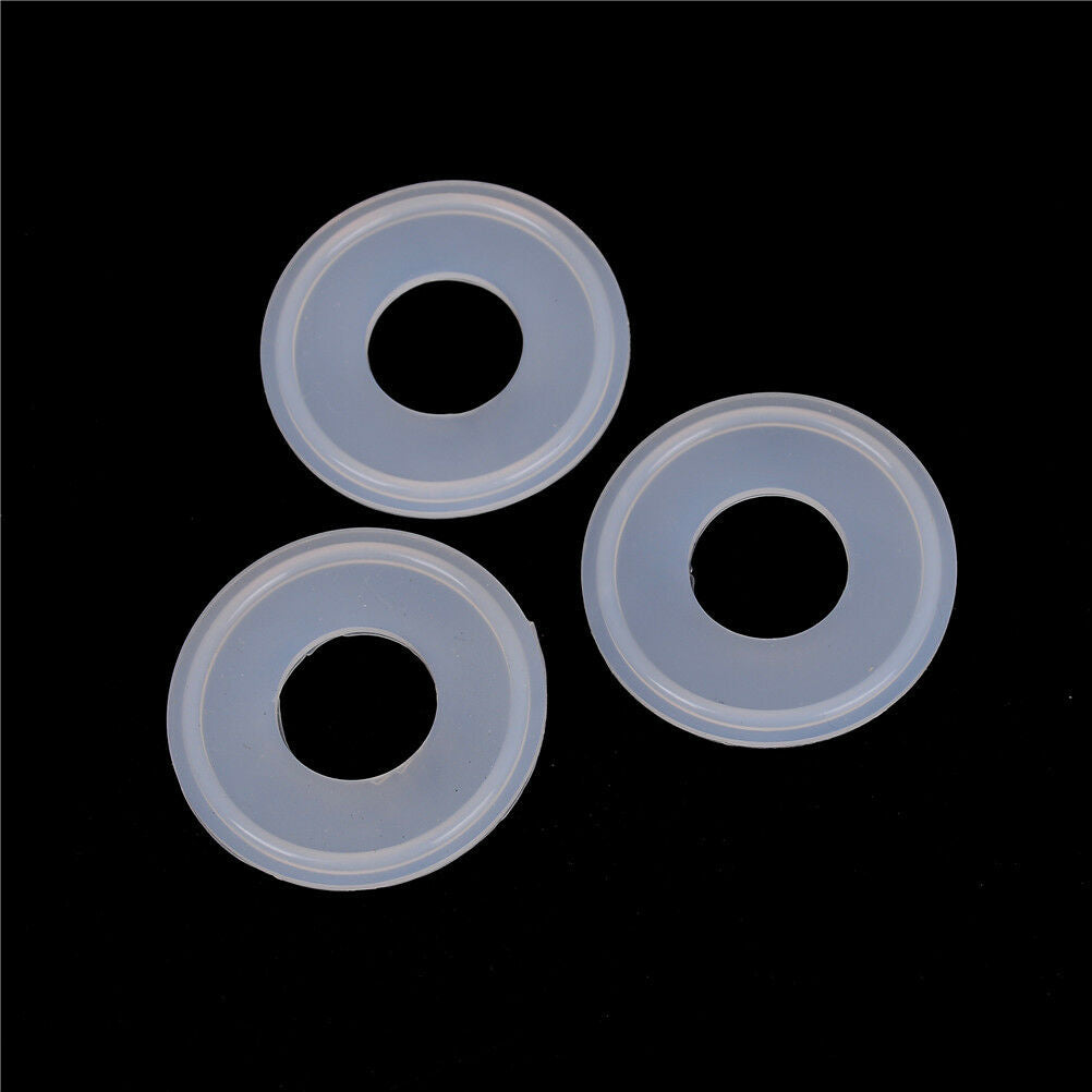 10Pcs 1" Sanitary   Clamp Silicon Gasket Fits 50.5mm OD Type Ferrule Flange JCDD